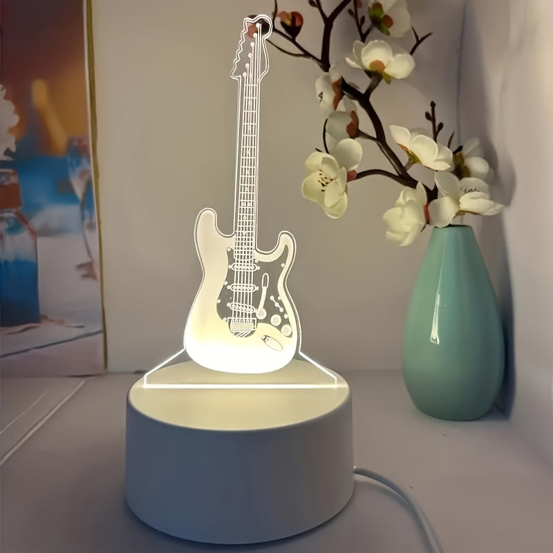 MusicGlow – 3D Gitarr Nattlampa med Färgbelysning