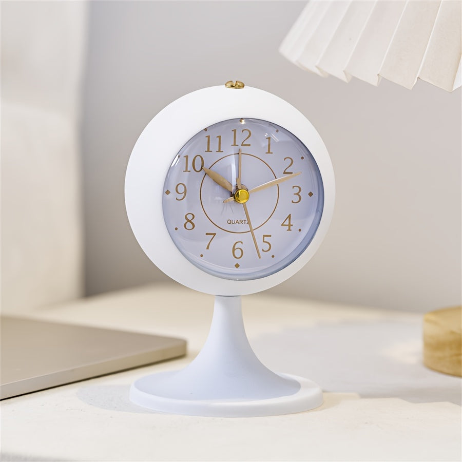 CartoonGlow Clock - Luxury LED Alarm Clock with Gold Accents