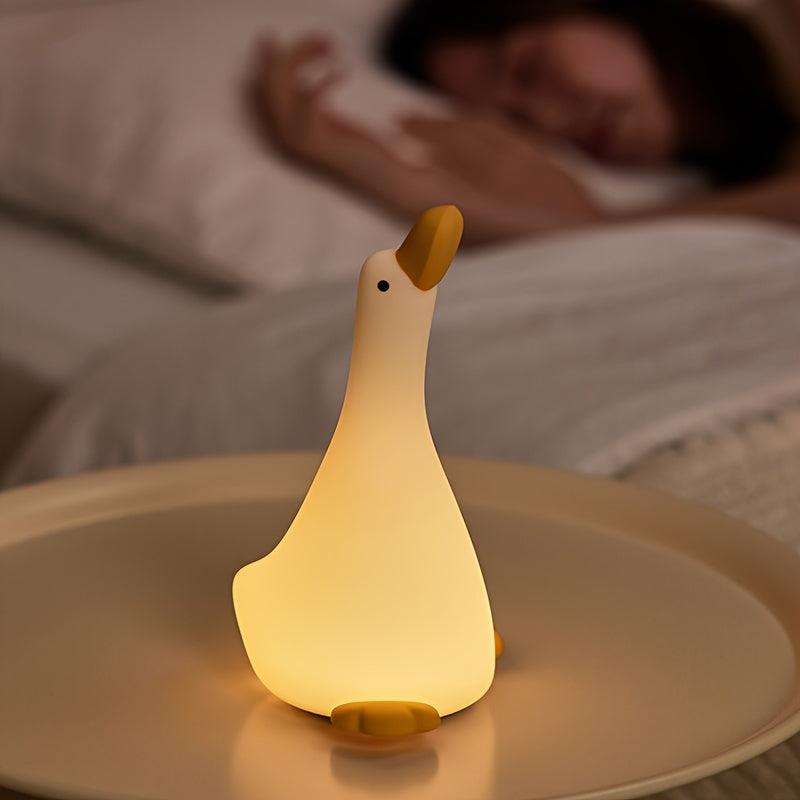 DreamDuck Lamp - silicone night light with rechargeable touch sensor