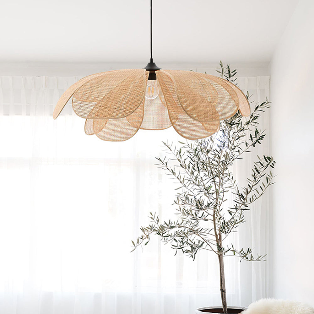 NaturelChic Lamp - Elegant Basket Hanging Lamp for Bedroom