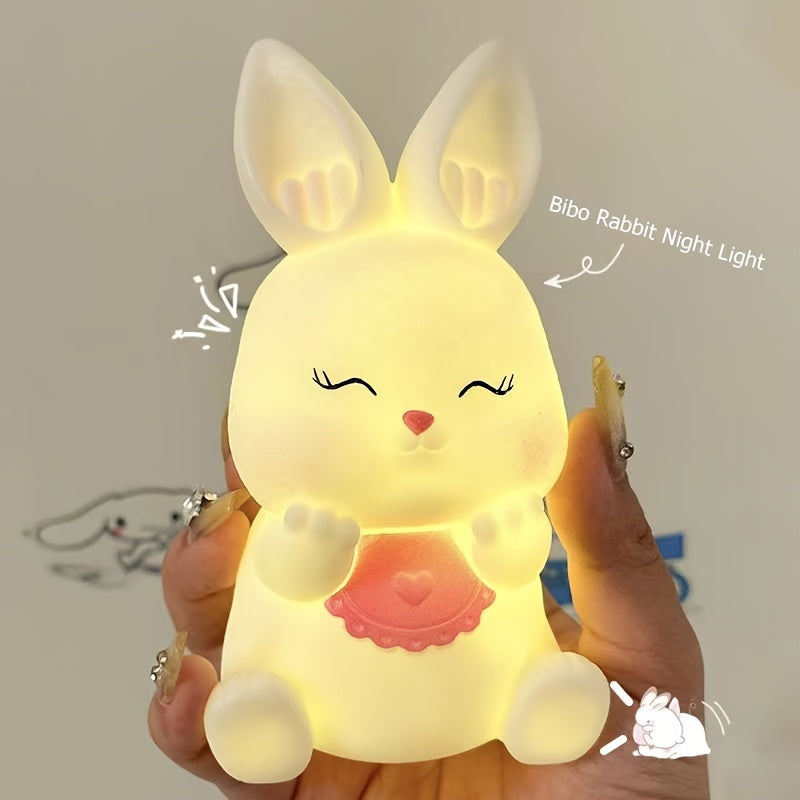 Cute Rabbit Family - Charming LED Table Lamp for Bedroom