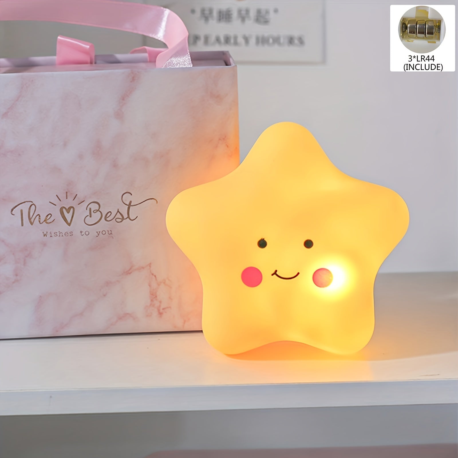 StarGlow Night Light - Magical Pentagram for Children's Rooms