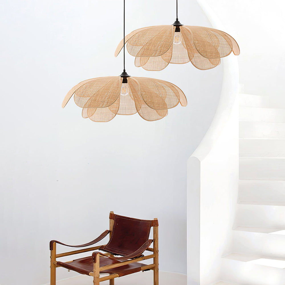 NaturelChic Lamp - Elegant Basket Hanging Lamp for Bedroom