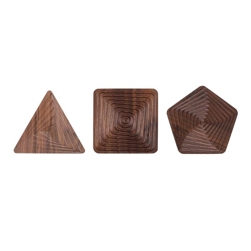 Creative Coasters – Black Walnut in Unique Shapes