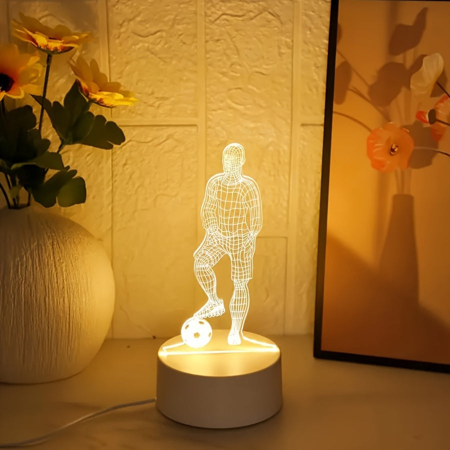 SportGlow Lamp - 3D Football Illusion Table Lamp