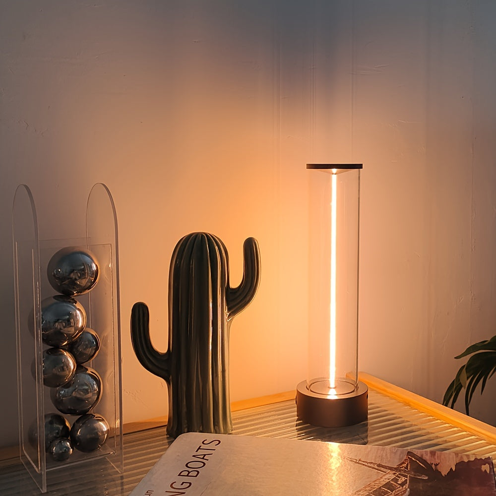 TouchGlow – Wireless LED Table Lamp with Charging Port