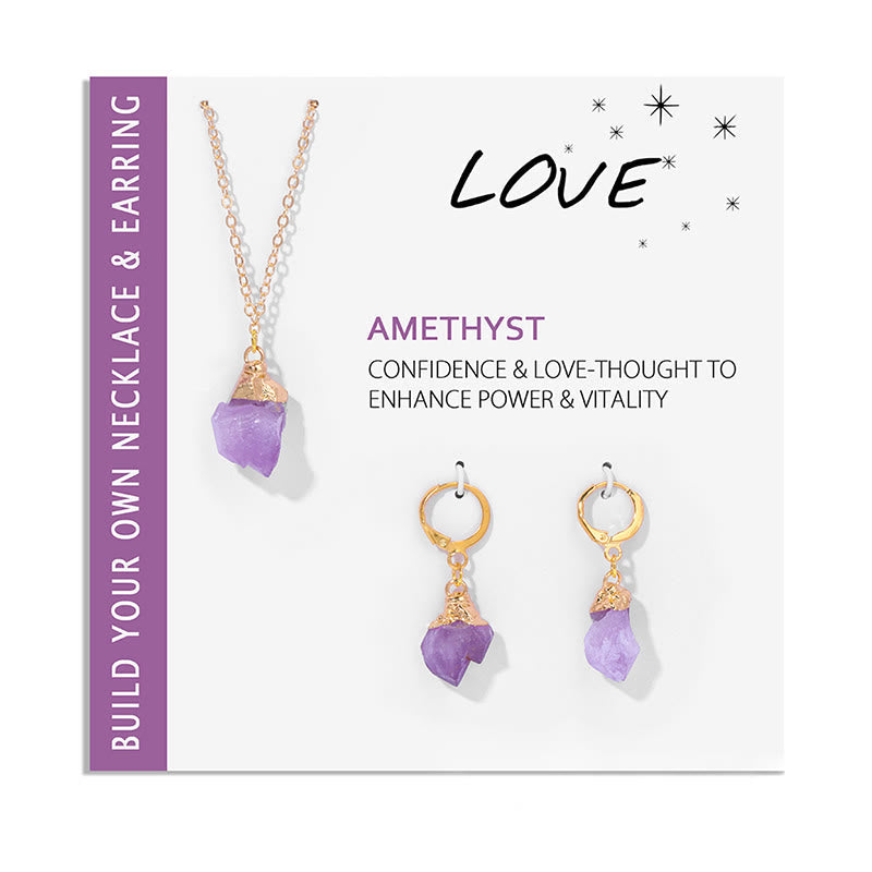 Tempting Crystal Jewelry Set with Necklace and Earrings - Elara