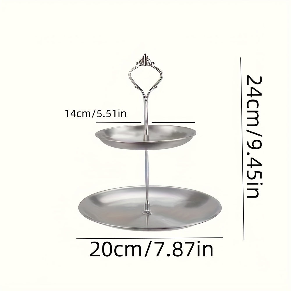 SteelTower - Elegant Three-Piece Serving Platter for Parties