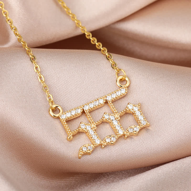 Seraphina Zirconia Angel Number Necklace - A Symbolism of Protection and Love