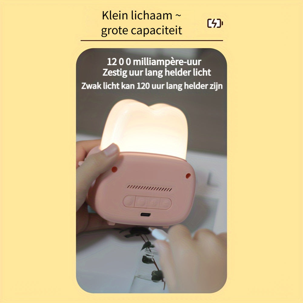 GlowBake Clock - Modern LED Alarm Clock with Rechargeable USB