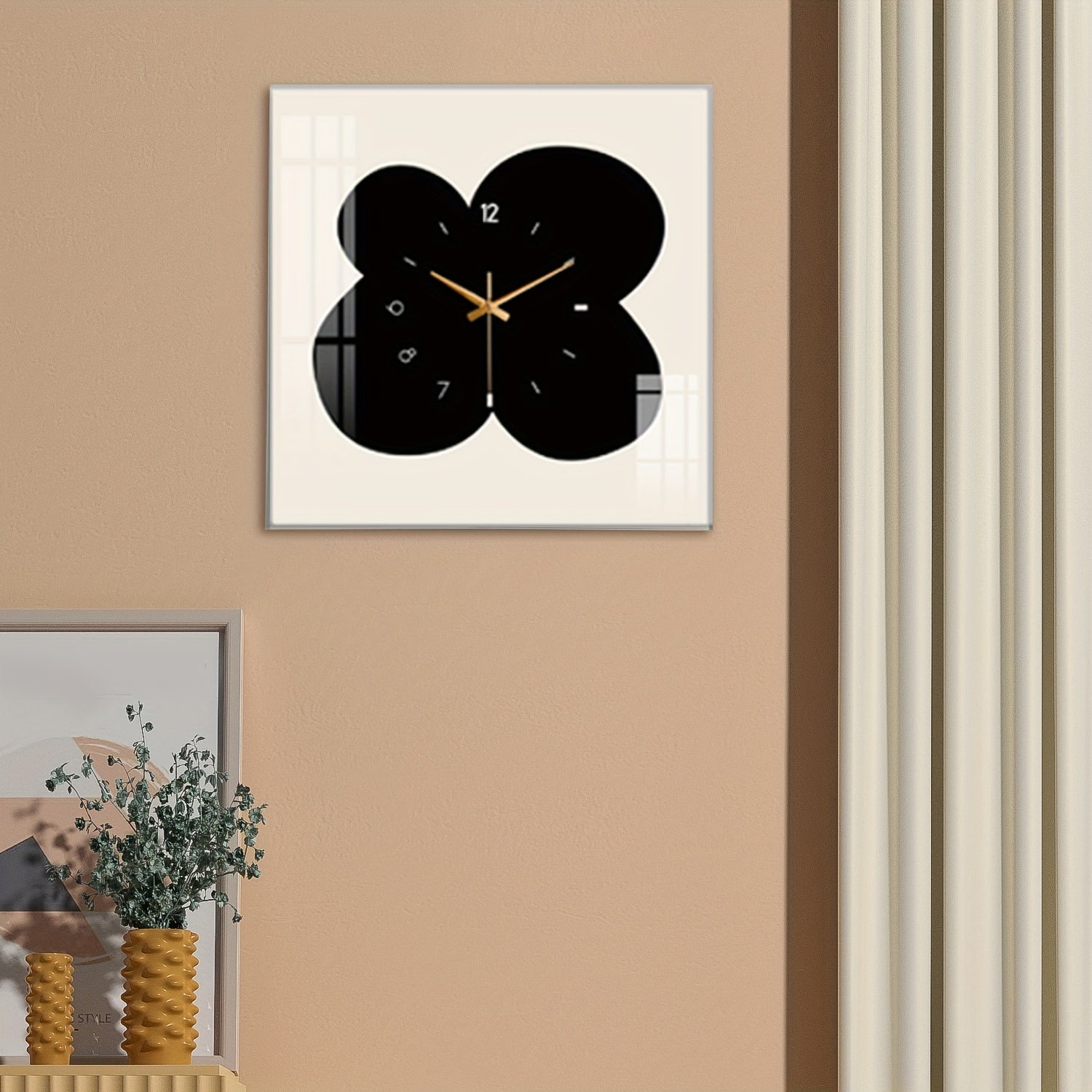 FloralTime Clock - Elegant Wall Clock with Flowers