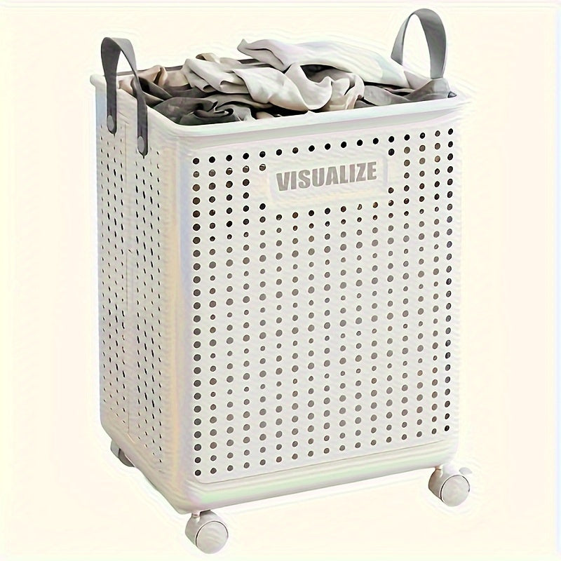 Efficient – Foldable Laundry Basket with Wheels for Easy Transport