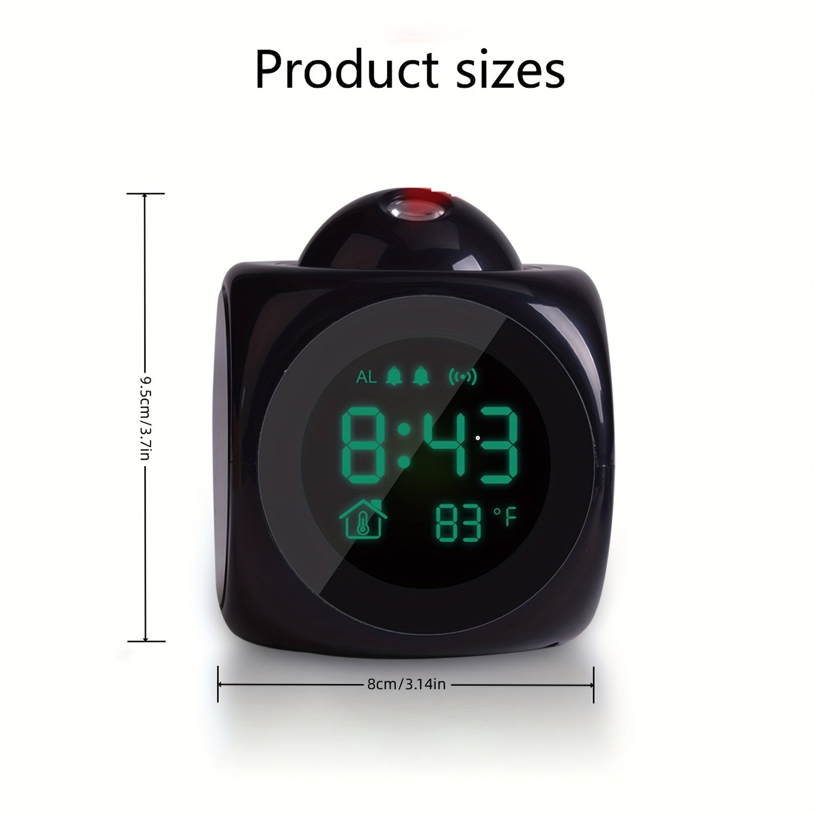 TimeCast Clock - Modern LCD Projector Alarm Clock