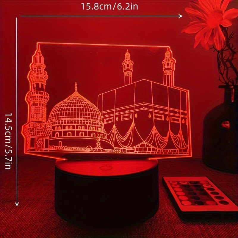 GlowSphere Lamp – 3D Night Light with Remote Control
