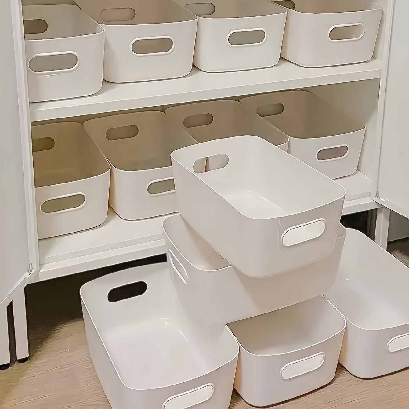 OrganiseerGemak - Set of 10 Wall Storage Boxes for Cosmetics and Snacks