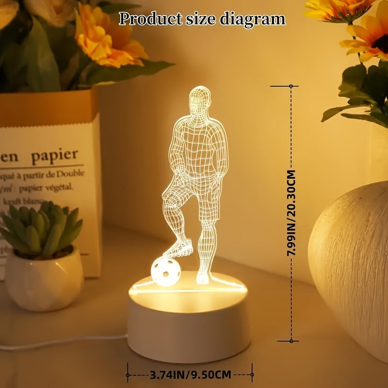 SportGlow Lamp - 3D Football Illusion Table Lamp