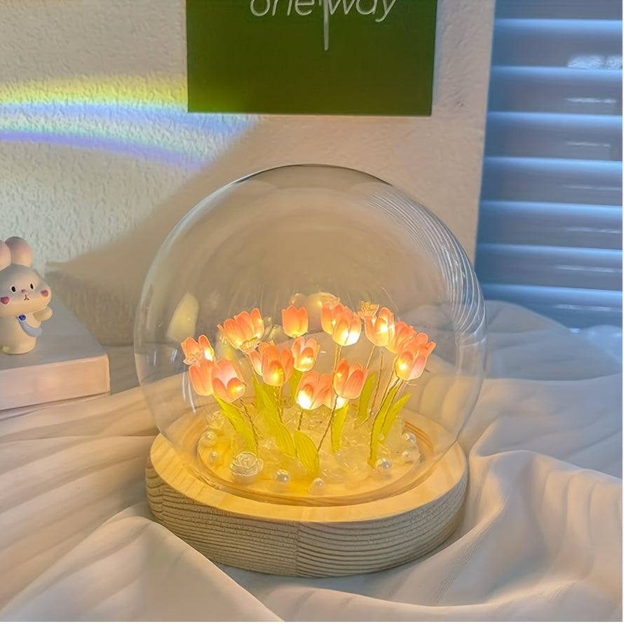 TulipGlow - Unique DIY Tulip Table Lamp Decoration
