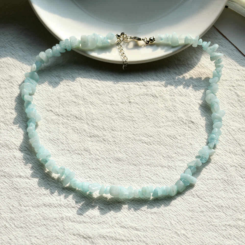 Elegant Polished Crystal Necklace - Lina