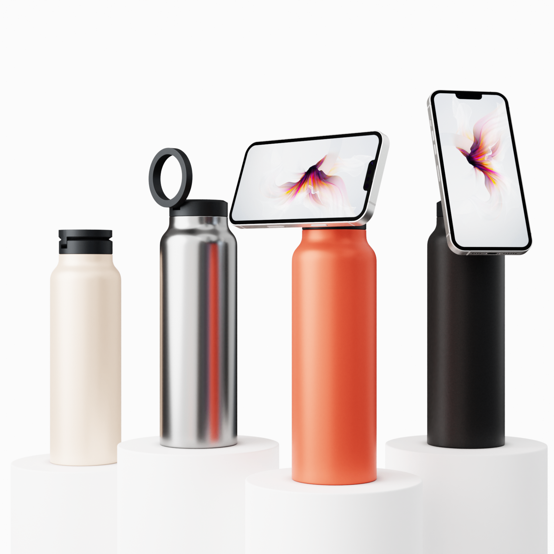 HydroSnap - Smart Water Bottle with Magnetic Attachment