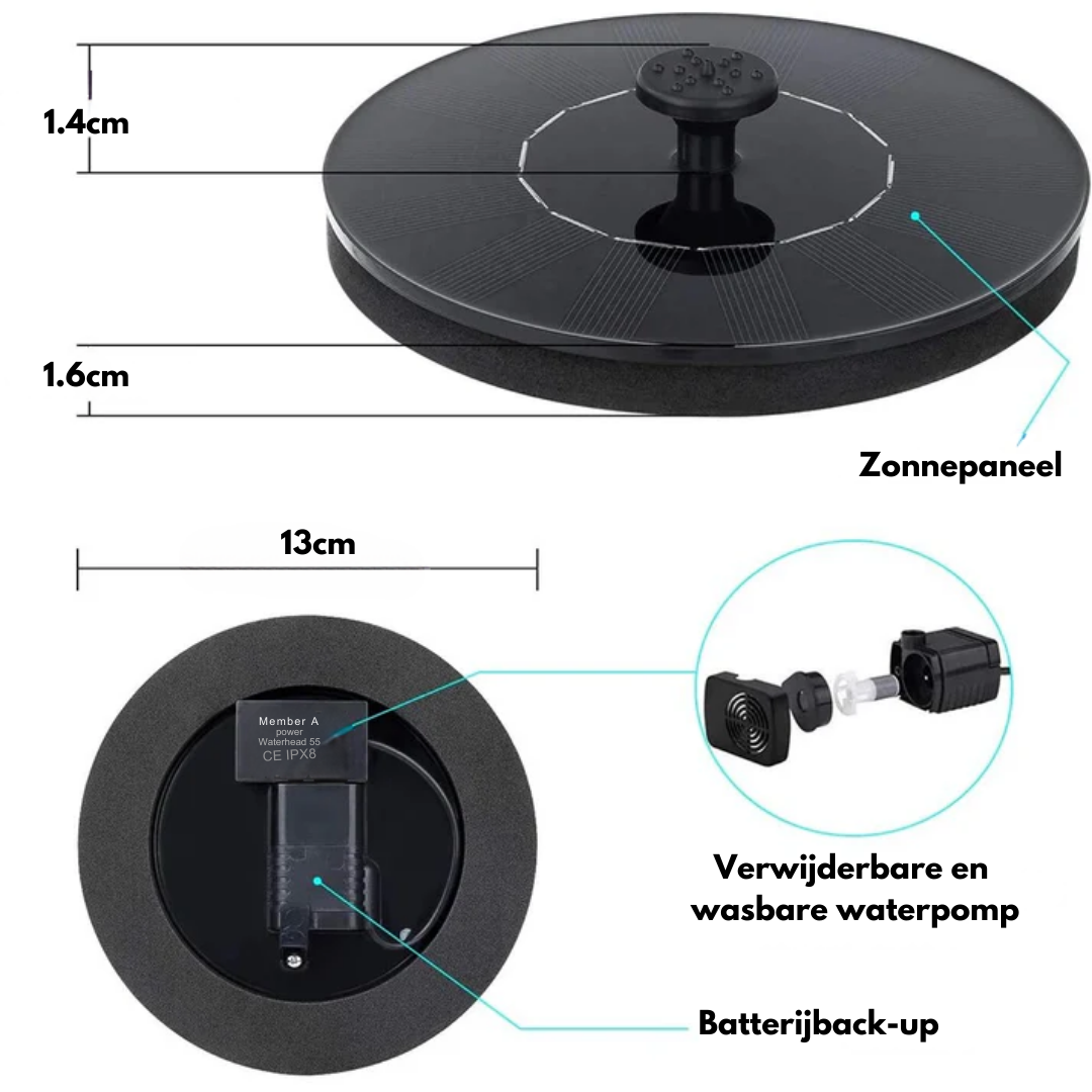 TranquilFlow – Relaxing Garden Fountain with Solar Light