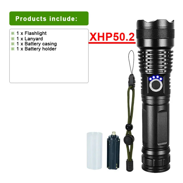 PowerBeam – Rechargeable LED Flashlight for Adventure