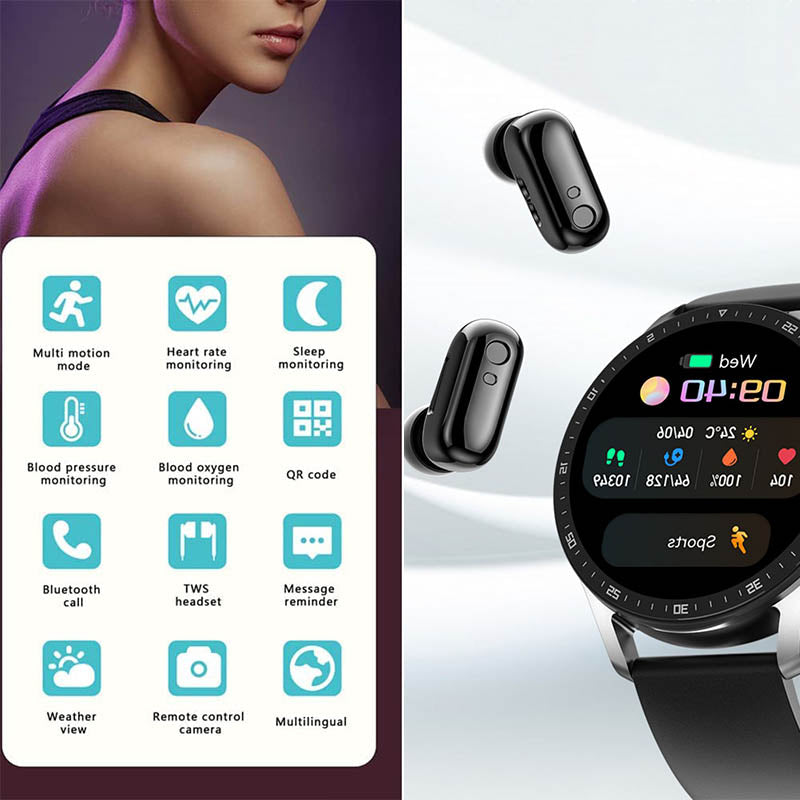 SmartLink Watch – Stylish Smartwatch with Headphones