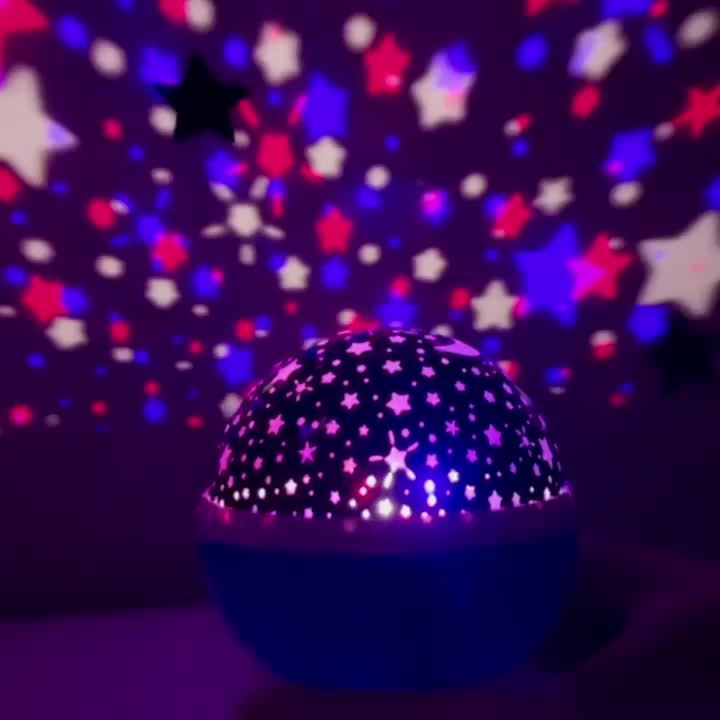StarGlow Projector - LED Night Light with Colors and USB