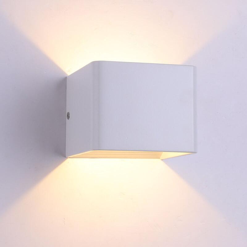 LuminSquare - Square Mini Wall Lamp in Aluminum
