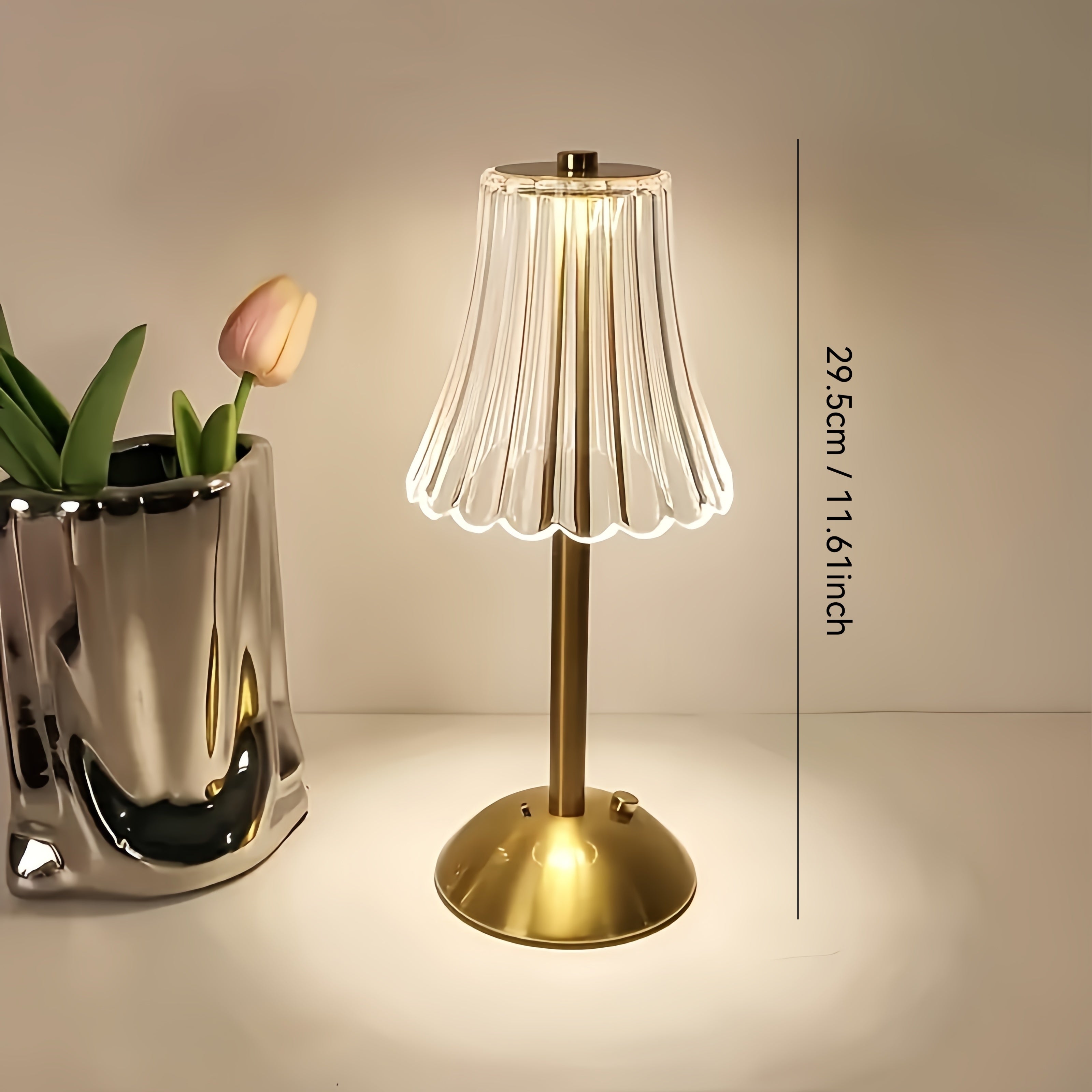 LumiGlow Table Lamp - Wireless LED Lighting with Touch