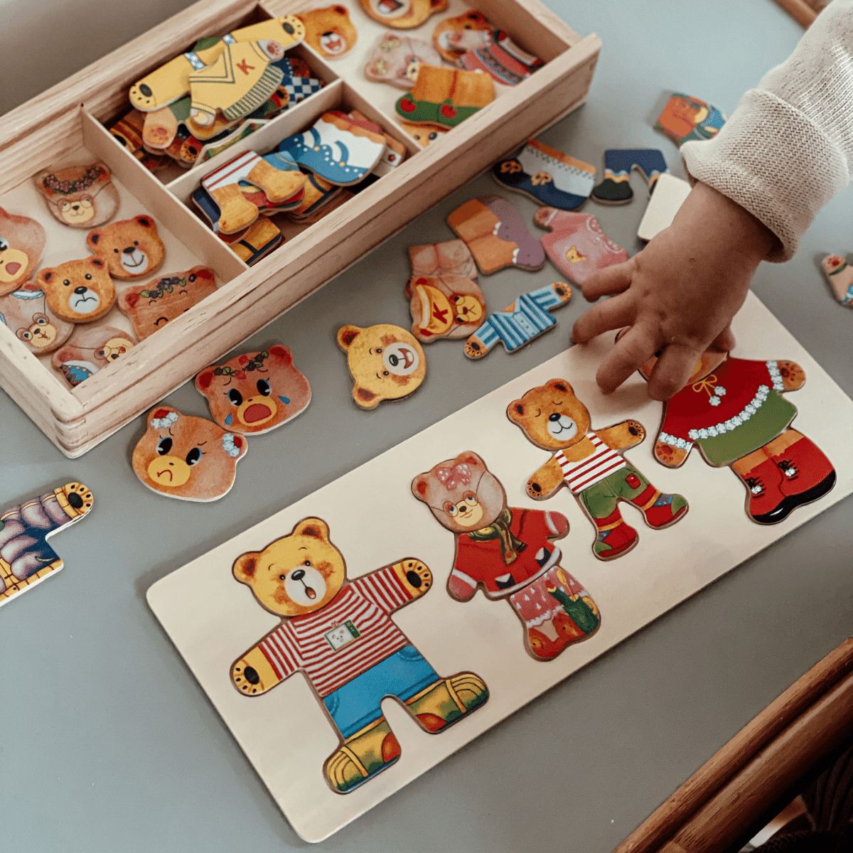 DressUpBear - Creative Wooden Puzzle for Kids