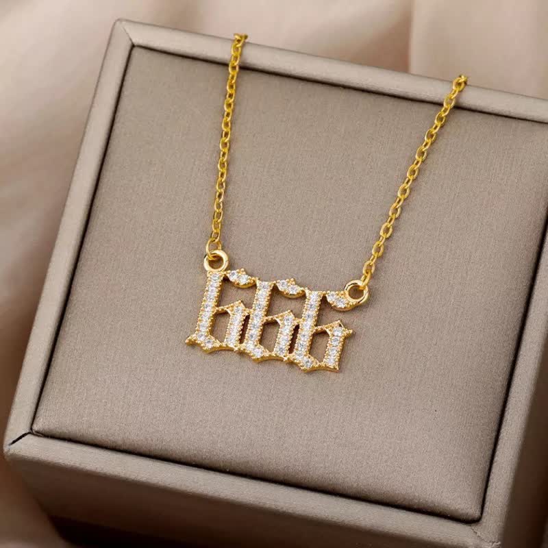 Seraphina Zirconia Angel Number Necklace - A Symbolism of Protection and Love