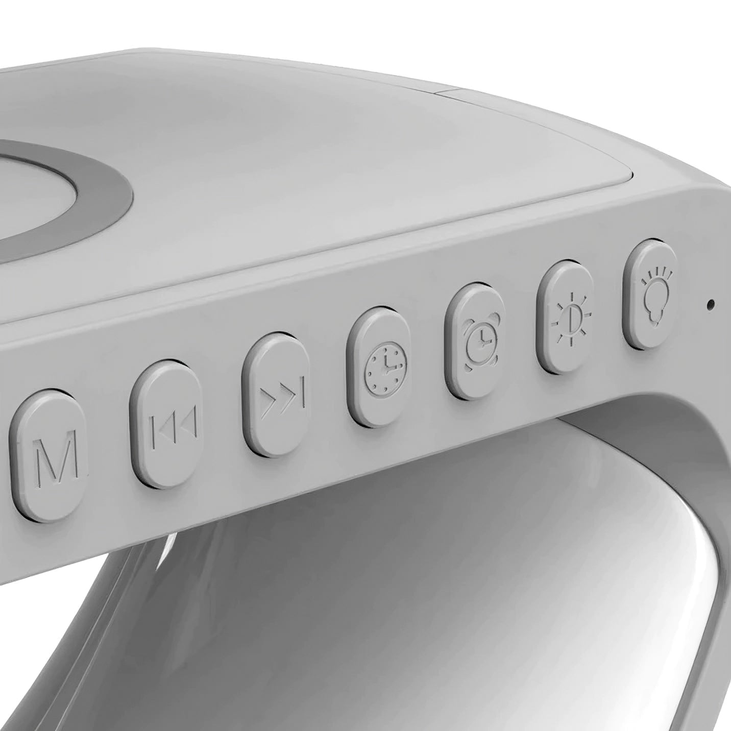 GlowHub - Multifunctional Rechargeable Speaker with Alarm Clock and Mood Light