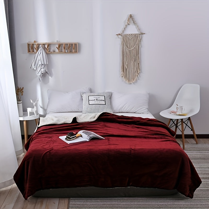 LuxeFlannel – Double-Sided Sherpa Blanket for Ultimate Comfort