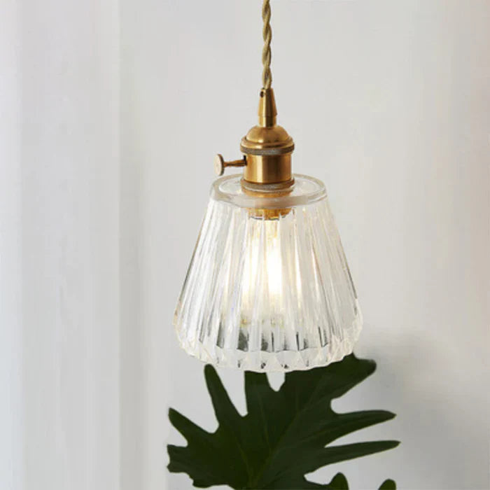 OpulentGlow Pendant – Elegant Glass Ceiling Lamp