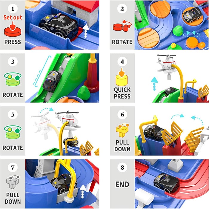 RescueTrack Adventure Set – Educational Preschool Toy