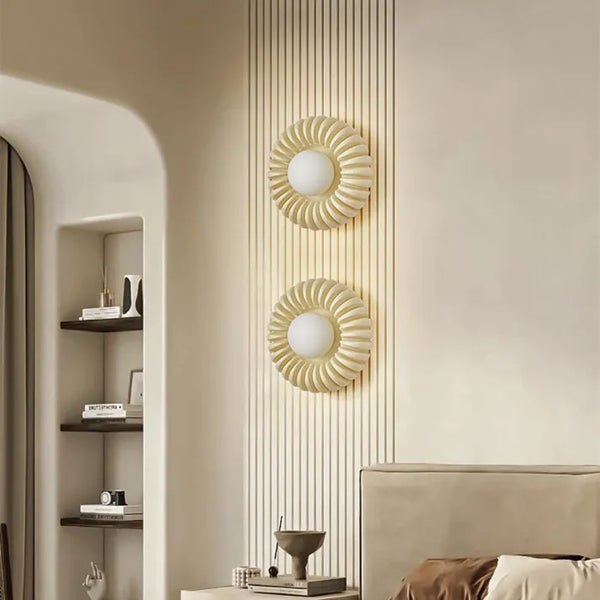 ArtisanGlow Warm White - Elegant Resin Heat Lamp for Bedroom