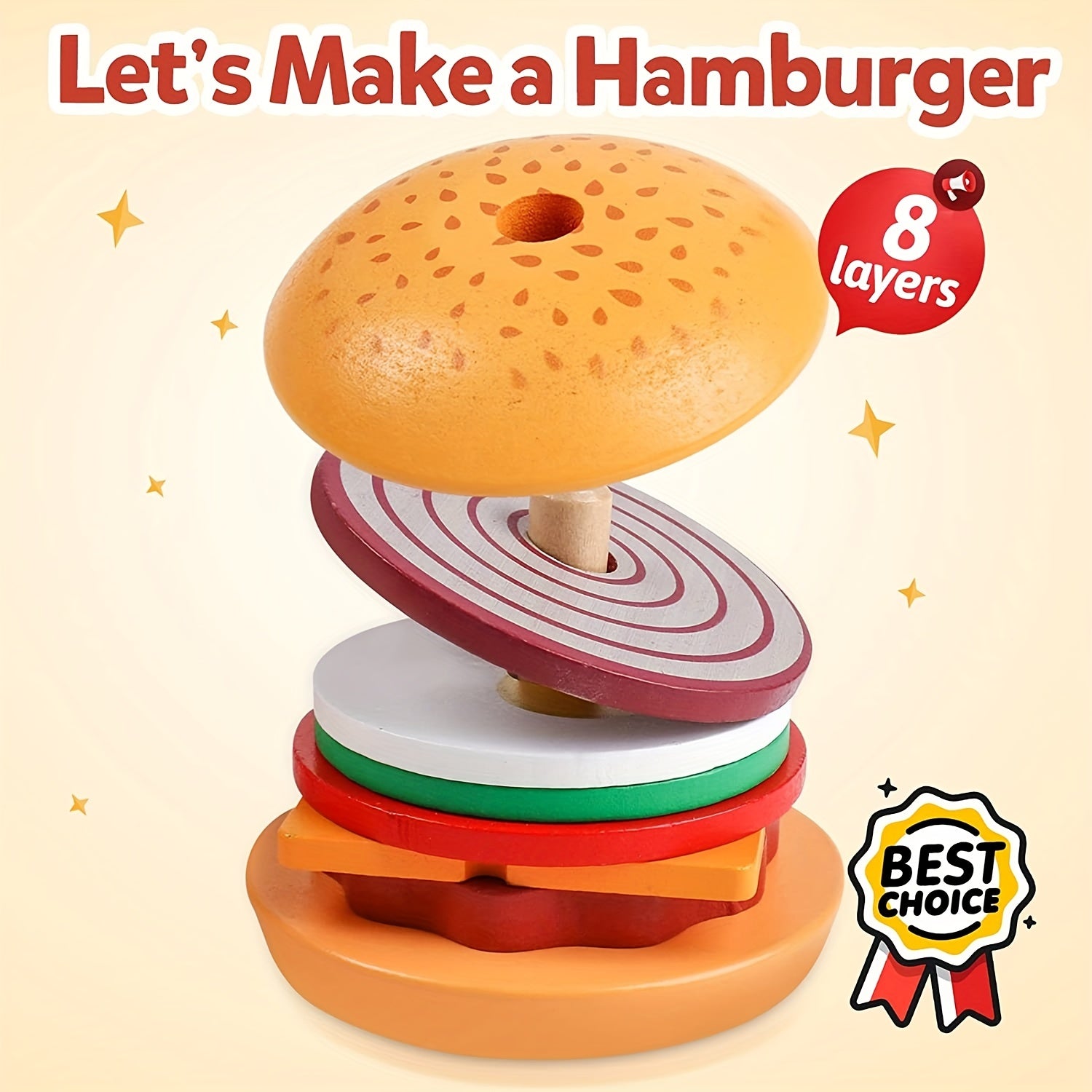 BurgerBuilders - Creative Montessori Stacking Toy