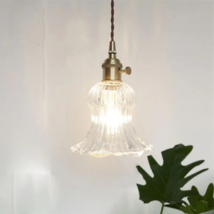 OpulentGlow Pendant – Elegant Glass Ceiling Lamp