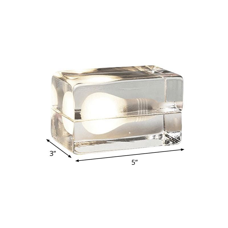 Icecube Lamp - Modern Table Lamp in the Shape of an Ice Block