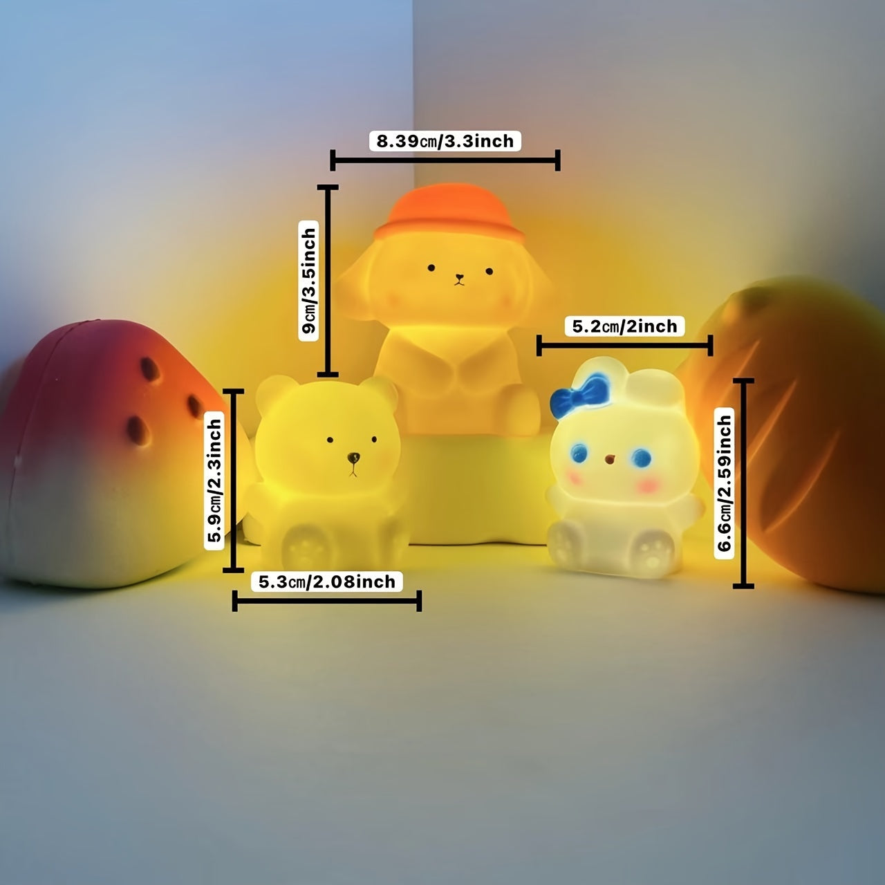 ValpGlow Lampa - Söt LED Nattlampa för Barn