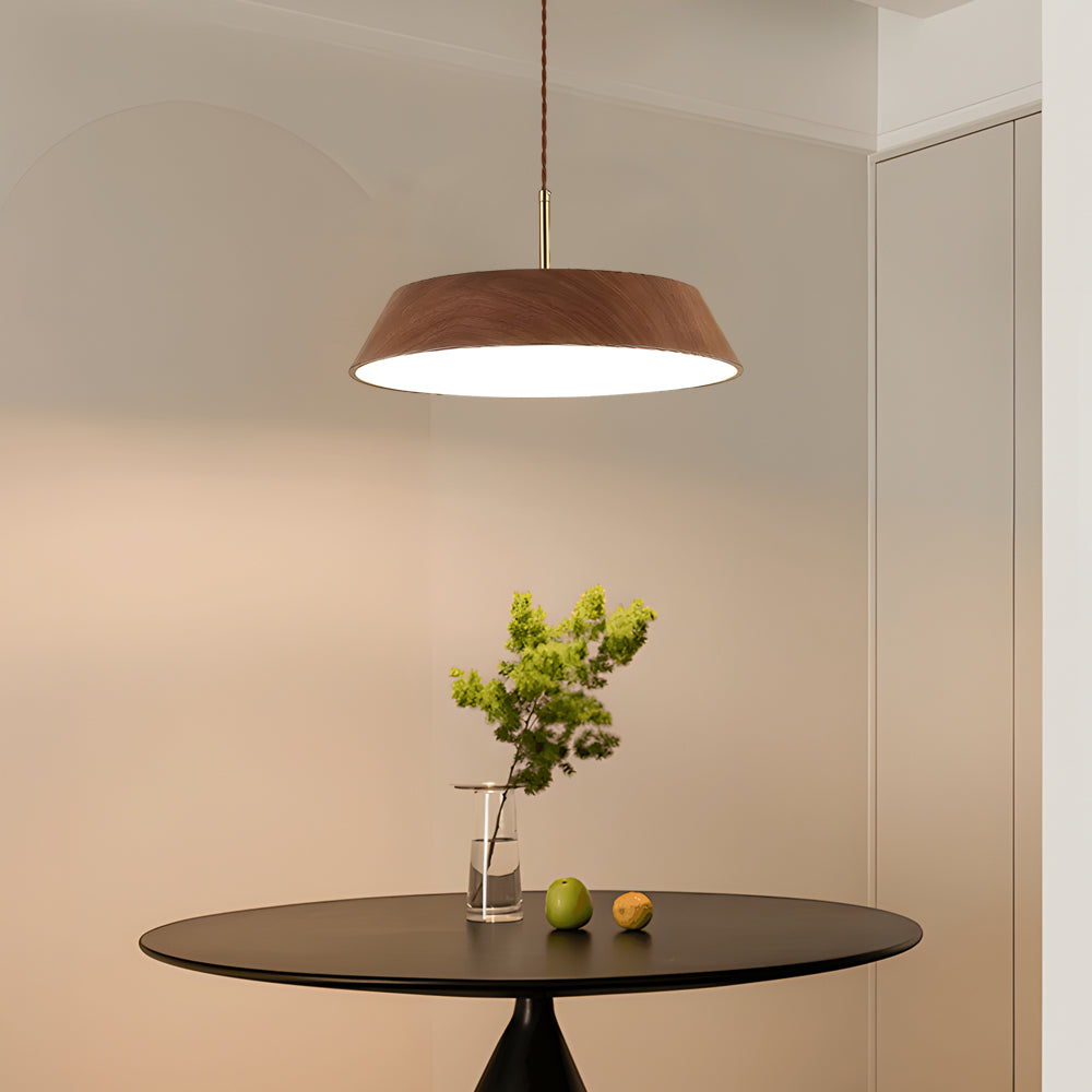 HarmonyGlow Pendant Lamp - Luxurious Wooden LED Pendant Lamp with Japanese Influence