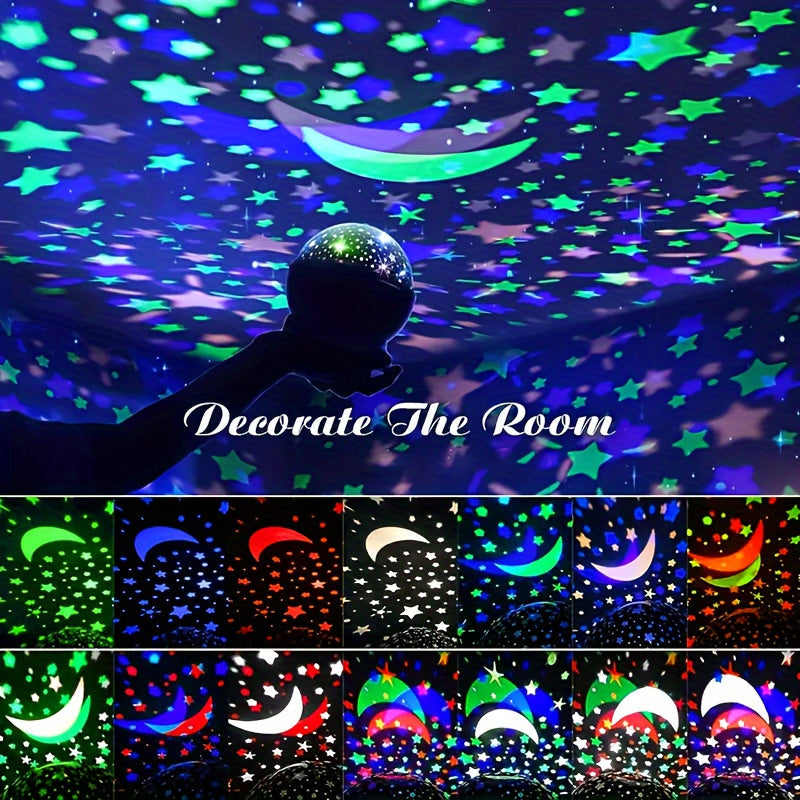 StarGlow Projector - LED Night Light with Colors and USB