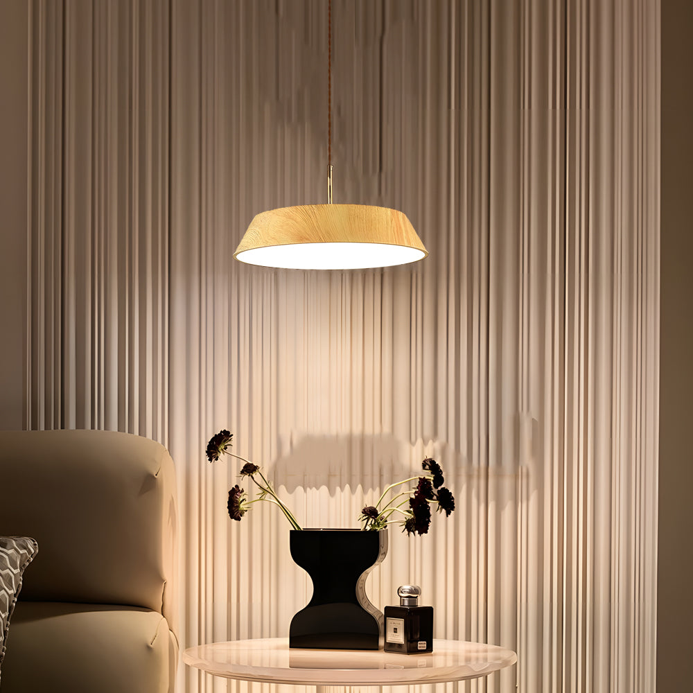 HarmonyGlow Pendant Lamp - Luxurious Wooden LED Pendant Lamp with Japanese Influence