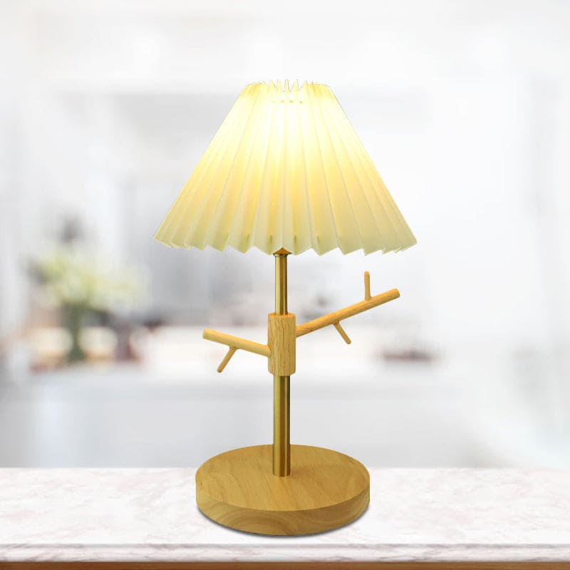GloShine - Scandinavian Night Lamp with Storage Shelf