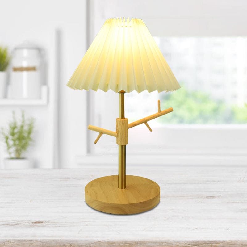 GloShine - Scandinavian Night Lamp with Storage Shelf