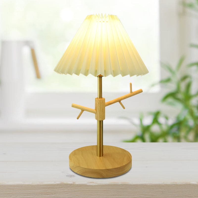 GloShine - Scandinavian Night Lamp with Storage Shelf