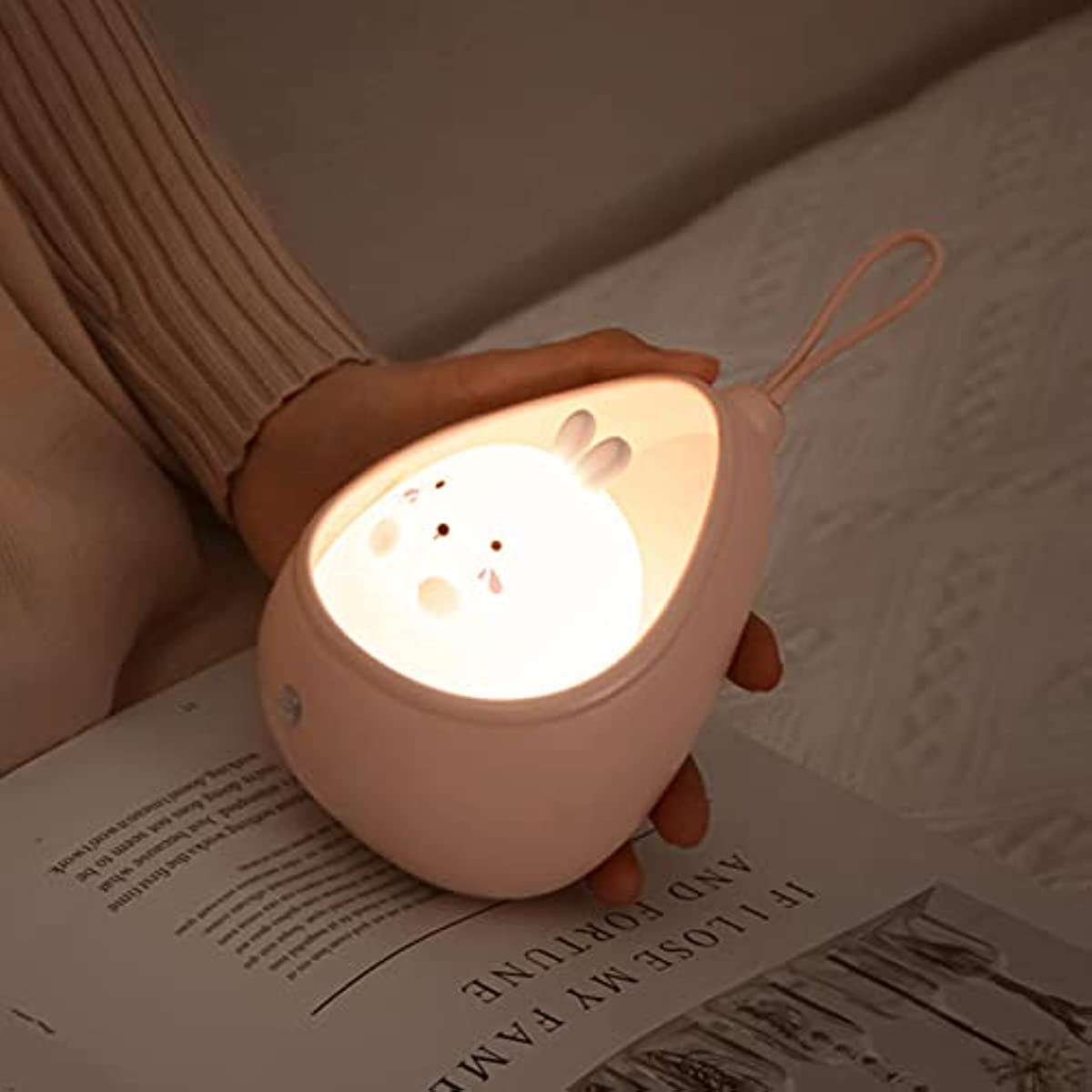 BunnyGlow - Rechargeable Animal Night Light with Sensor