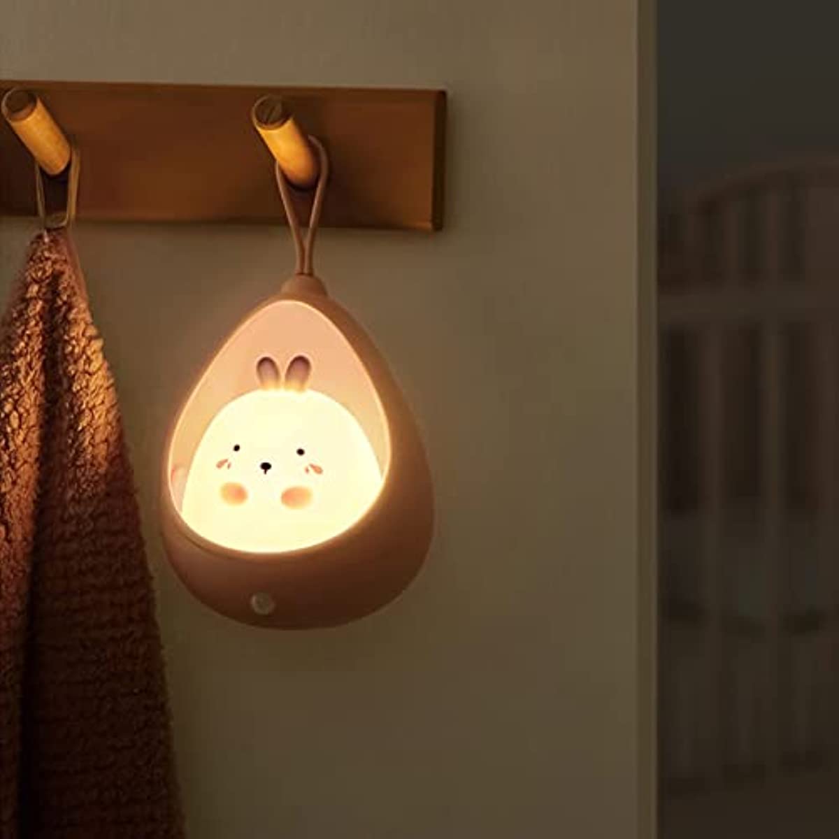 BunnyGlow - Rechargeable Animal Night Light with Sensor