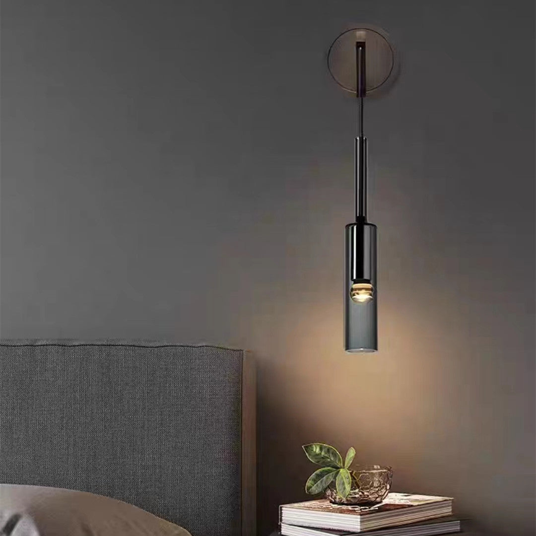 SoleilFumé – Scandinavian Wall Lamp with Smoked Glass
