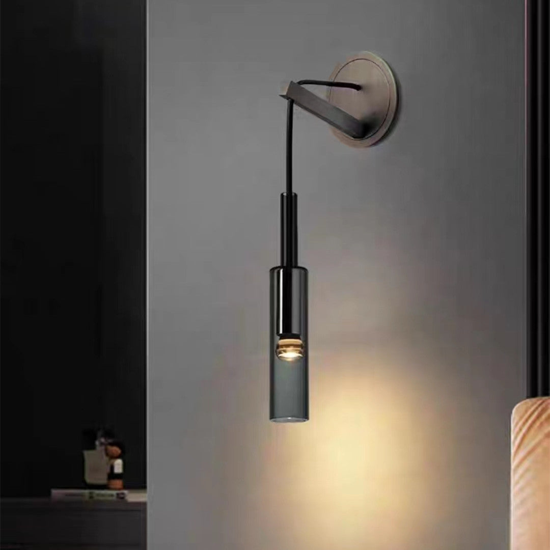SoleilFumé – Scandinavian Wall Lamp with Smoked Glass